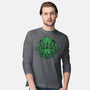 Green Cosmic Octopus-Mens-Long Sleeved-Tee-Astrobot Invention