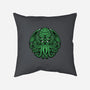 Green Cosmic Octopus-None-Non-Removable Cover w Insert-Throw Pillow-Astrobot Invention