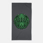 Green Cosmic Octopus-None-Beach-Towel-Astrobot Invention