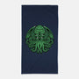 Green Cosmic Octopus-None-Beach-Towel-Astrobot Invention