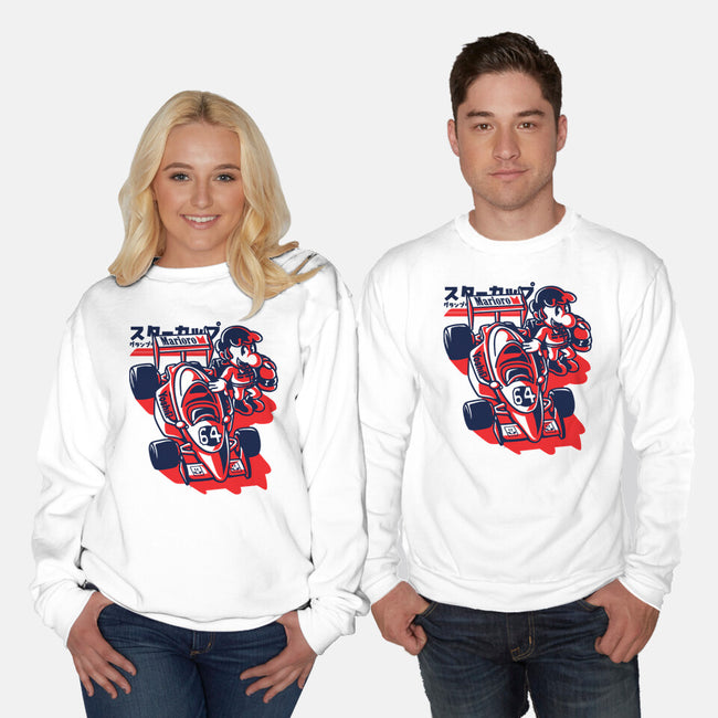 Mushroom Grand Prix-Unisex-Crew Neck-Sweatshirt-estudiofitas