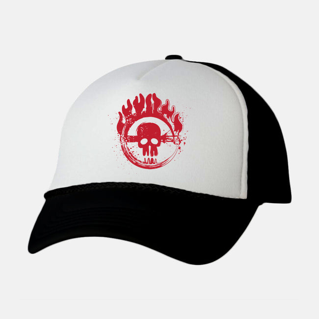 War Boys Symbol-Unisex-Trucker-Hat-DrMonekers