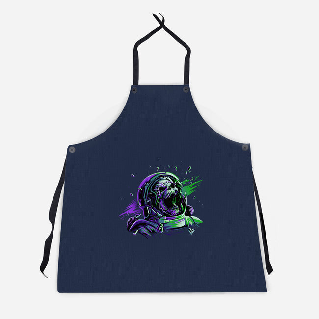 Space Scream-Unisex-Kitchen-Apron-daobiwan