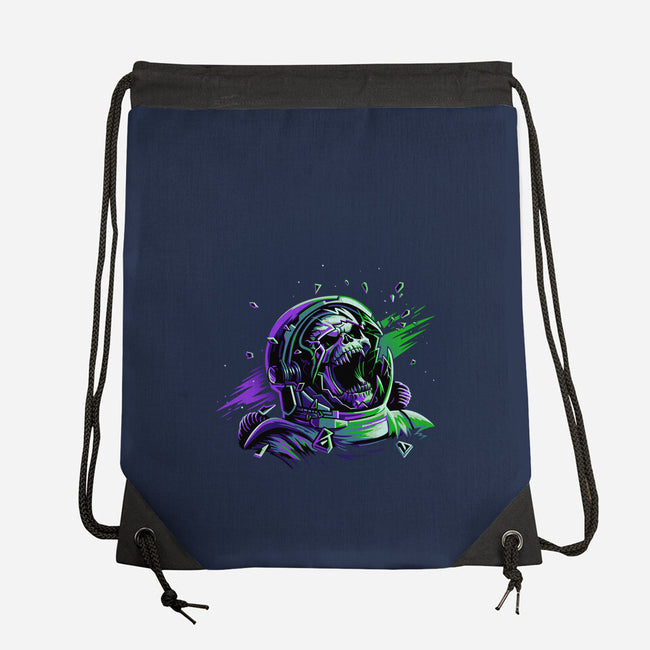 Space Scream-None-Drawstring-Bag-daobiwan