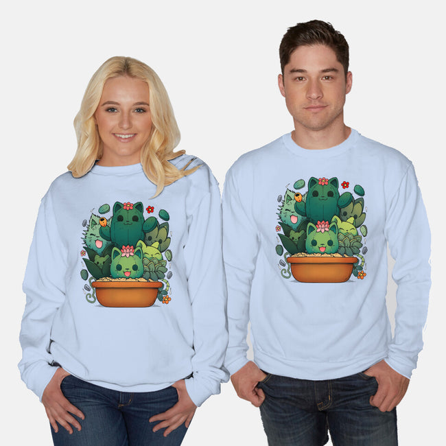 Cattus-Unisex-Crew Neck-Sweatshirt-Vallina84