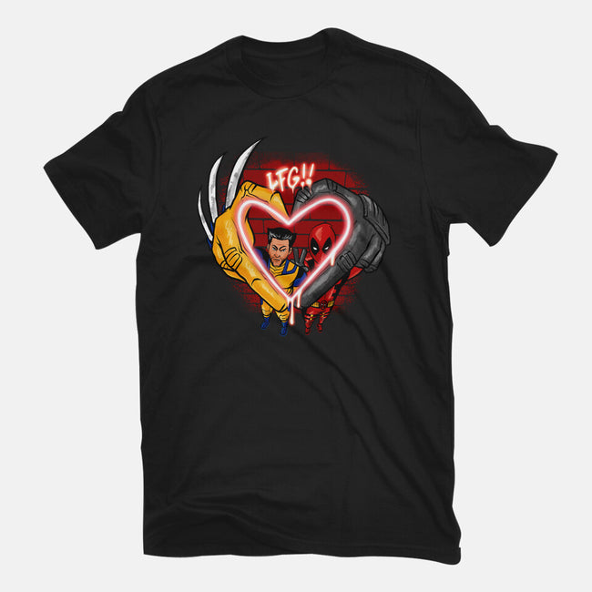 Love In Crime-Womens-Fitted-Tee-spoilerinc