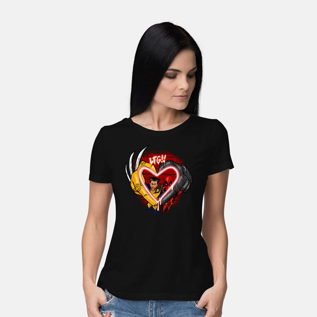 Love In Crime-Womens-Basic-Tee-spoilerinc