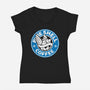 Coffee Seeker-Womens-V-Neck-Tee-dalethesk8er