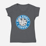 Coffee Seeker-Womens-V-Neck-Tee-dalethesk8er