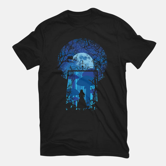 Magical Garden-Womens-Fitted-Tee-dalethesk8er