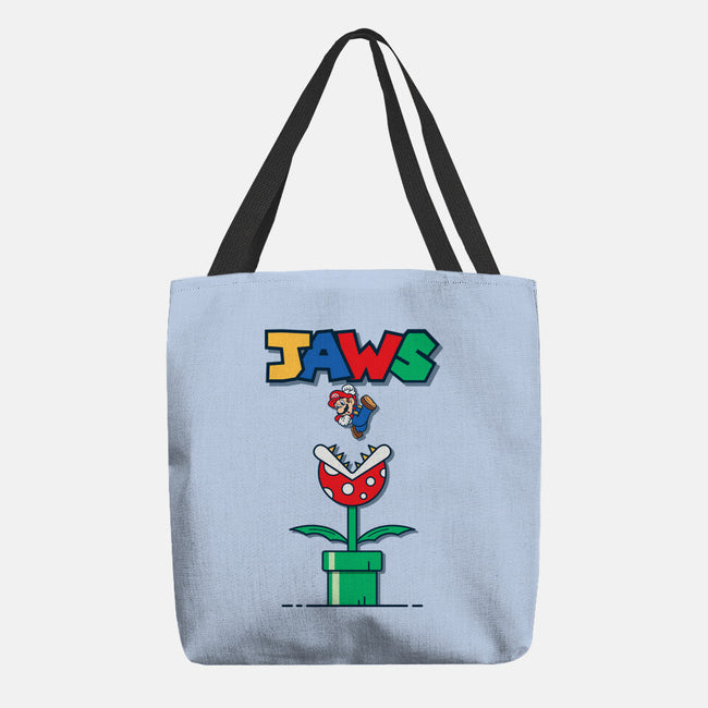 Mario Jaws-None-Basic Tote-Bag-Faissal Thomas