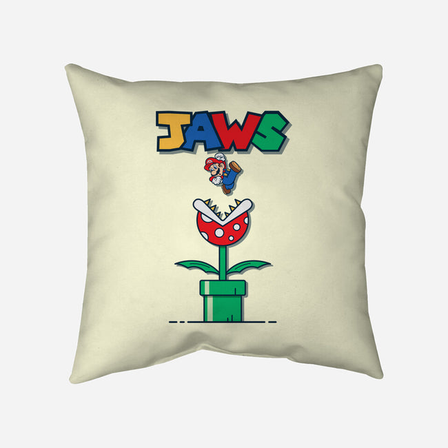Mario Jaws-None-Removable Cover-Throw Pillow-Faissal Thomas
