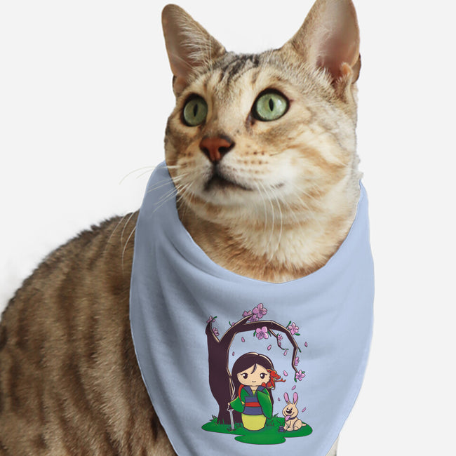 Kokeshi Chinese Princess-Cat-Bandana-Pet Collar-ellr