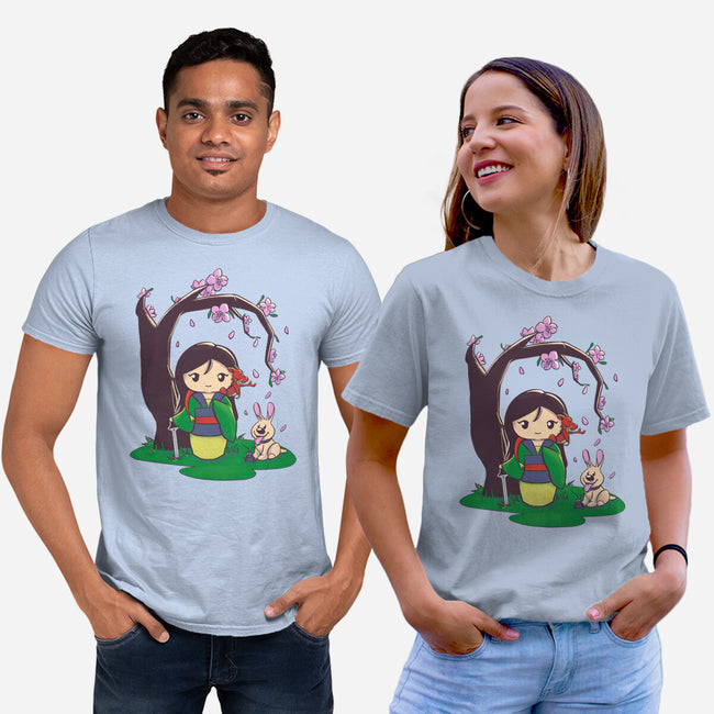 Kokeshi Chinese Princess-Unisex-Basic-Tee-ellr