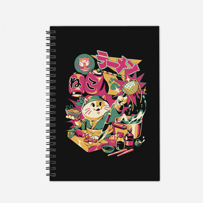 Neko Ramen Cat-None-Dot Grid-Notebook-ilustrata