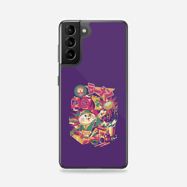 Neko Ramen Cat-Samsung-Snap-Phone Case-ilustrata