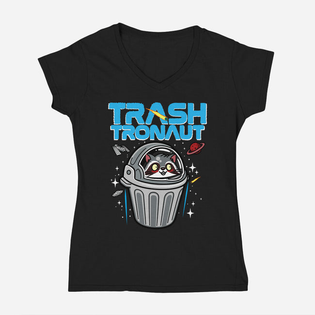 Trashtronaut-Womens-V-Neck-Tee-Boggs Nicolas