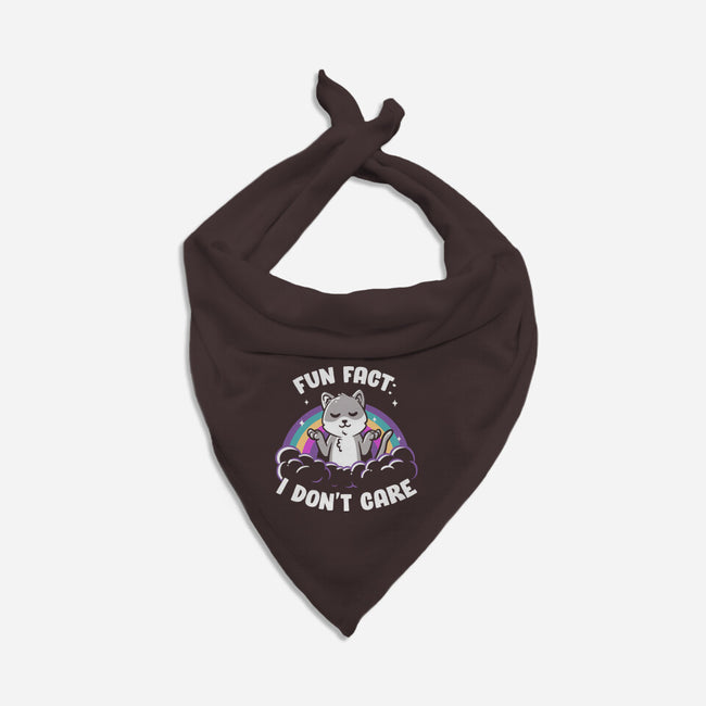 Fun Fact I Don't Care-Dog-Bandana-Pet Collar-koalastudio