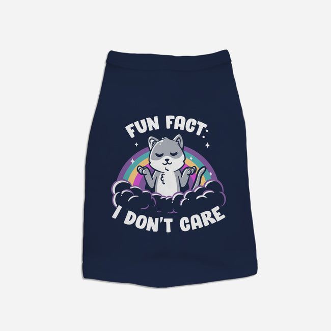 Fun Fact I Don't Care-Dog-Basic-Pet Tank-koalastudio