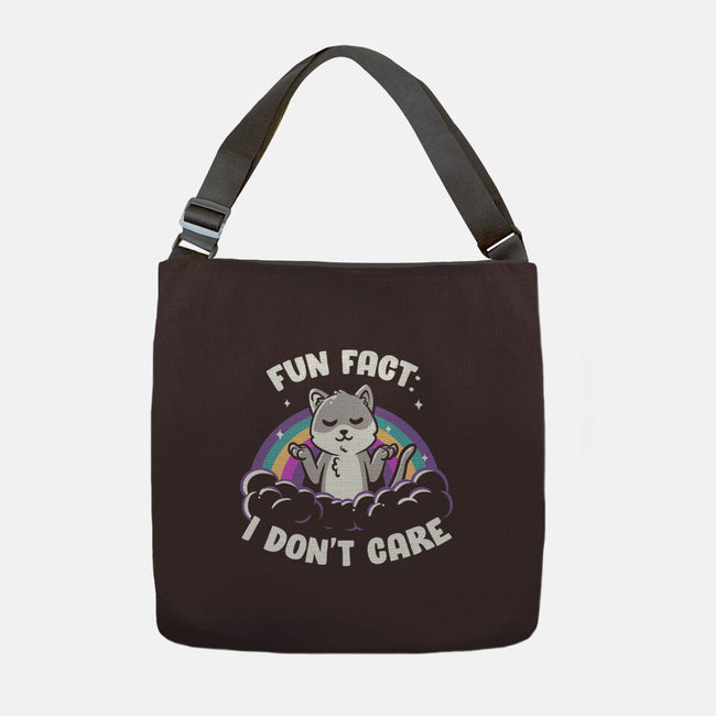 Fun Fact I Don't Care-None-Adjustable Tote-Bag-koalastudio