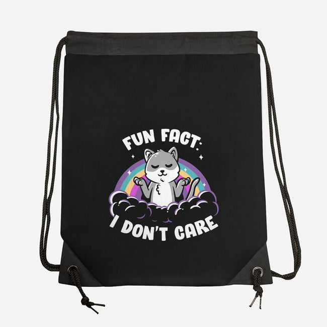 Fun Fact I Don't Care-None-Drawstring-Bag-koalastudio