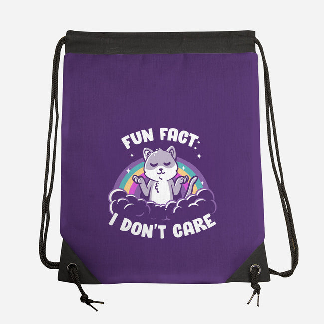 Fun Fact I Don't Care-None-Drawstring-Bag-koalastudio