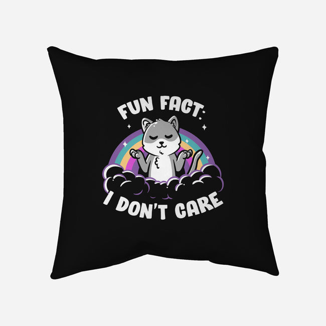 Fun Fact I Don't Care-None-Non-Removable Cover w Insert-Throw Pillow-koalastudio