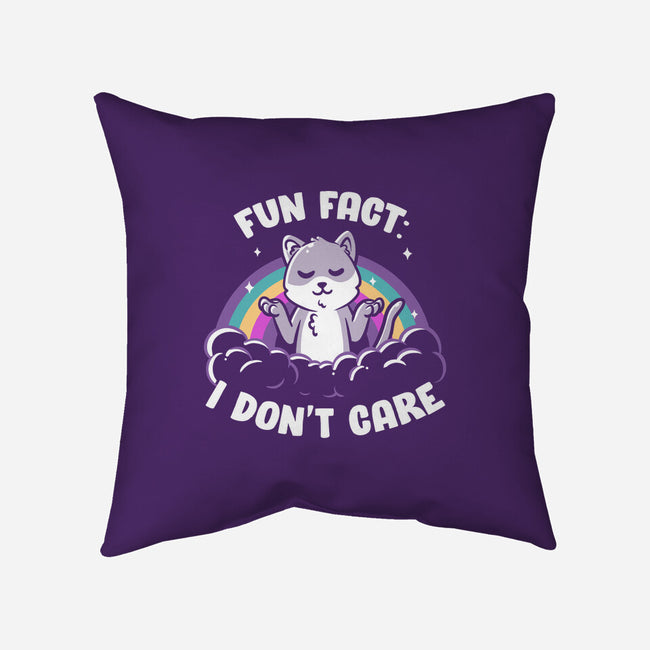 Fun Fact I Don't Care-None-Removable Cover w Insert-Throw Pillow-koalastudio