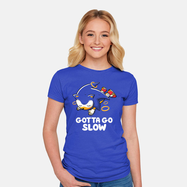 Gotta Go Slow-Womens-Fitted-Tee-koalastudio