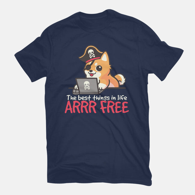 Web Pirate Dog-Unisex-Basic-Tee-NemiMakeit