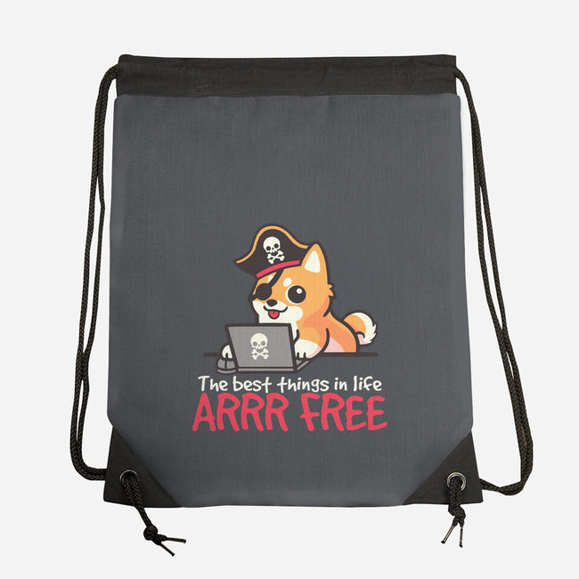 Web Pirate Dog-None-Drawstring-Bag-NemiMakeit