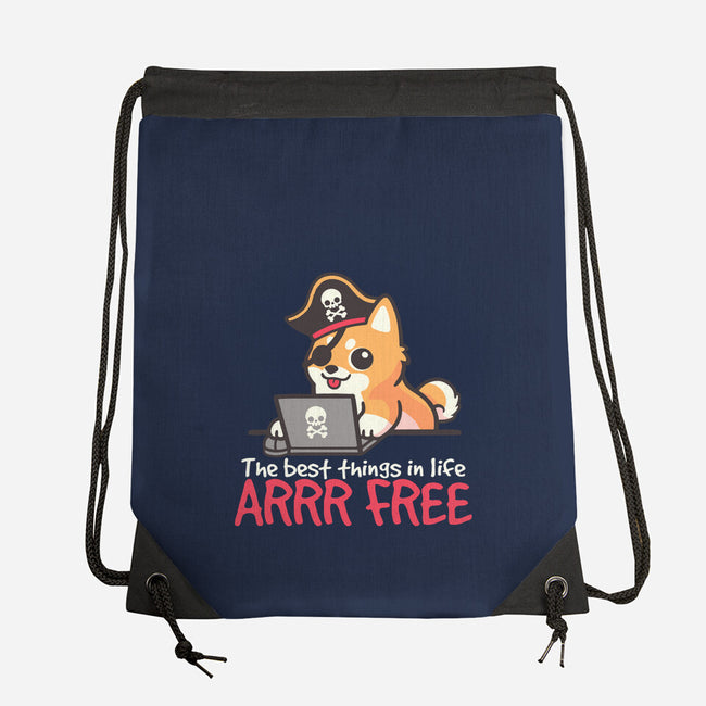 Web Pirate Dog-None-Drawstring-Bag-NemiMakeit