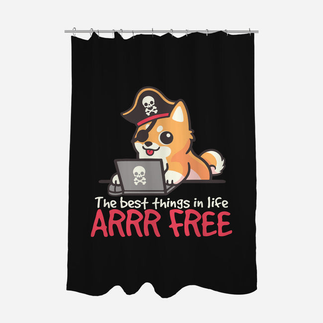 Web Pirate Dog-None-Polyester-Shower Curtain-NemiMakeit