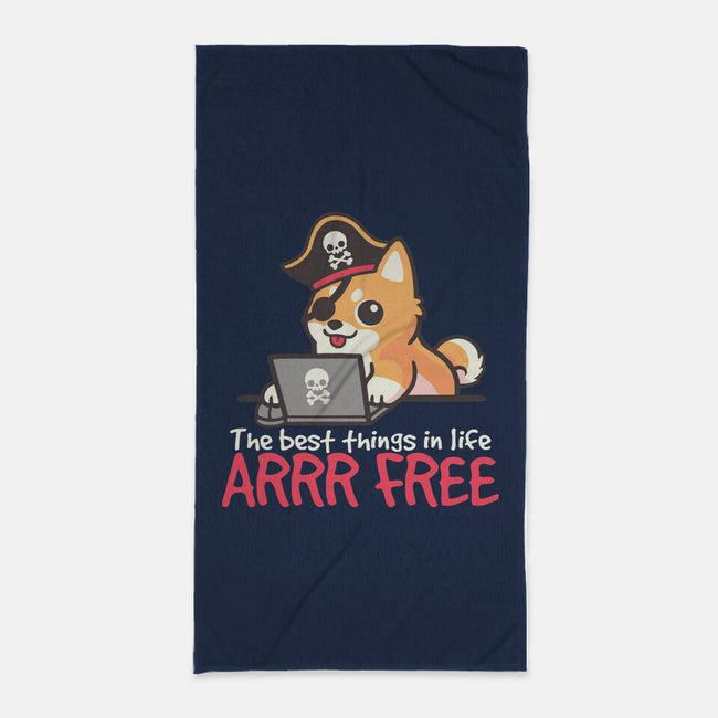 Web Pirate Dog-None-Beach-Towel-NemiMakeit