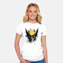 Logan's Mask-Womens-Fitted-Tee-ddjvigo