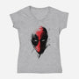 Merc's Mask-Womens-V-Neck-Tee-ddjvigo