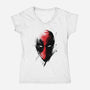 Merc's Mask-Womens-V-Neck-Tee-ddjvigo