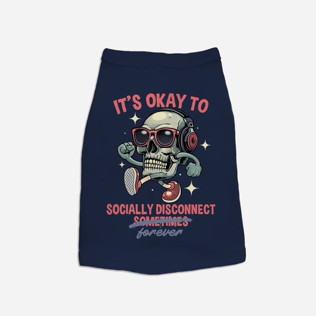 Socially Disconnected-Dog-Basic-Pet Tank-gorillafamstudio