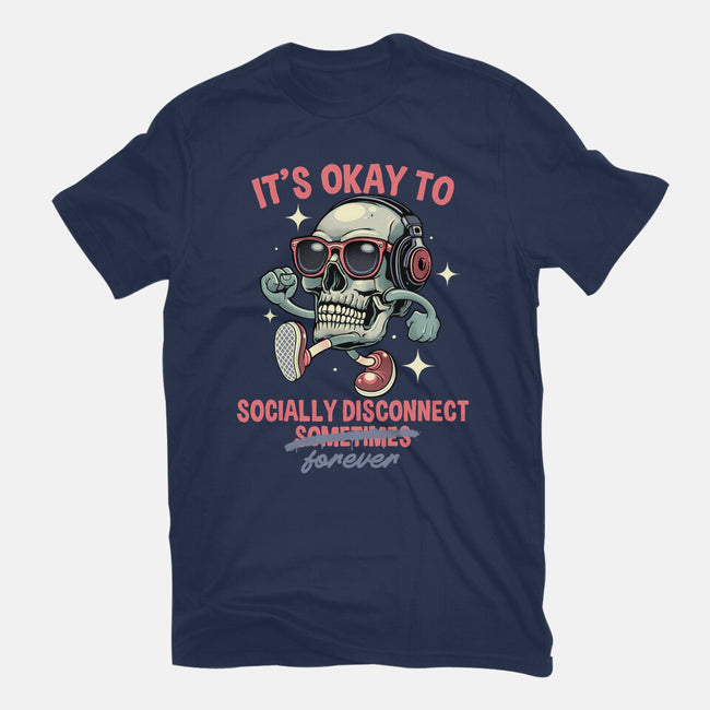 Socially Disconnected-Unisex-Basic-Tee-gorillafamstudio