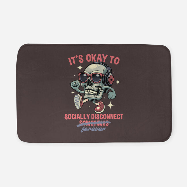 Socially Disconnected-None-Memory Foam-Bath Mat-gorillafamstudio