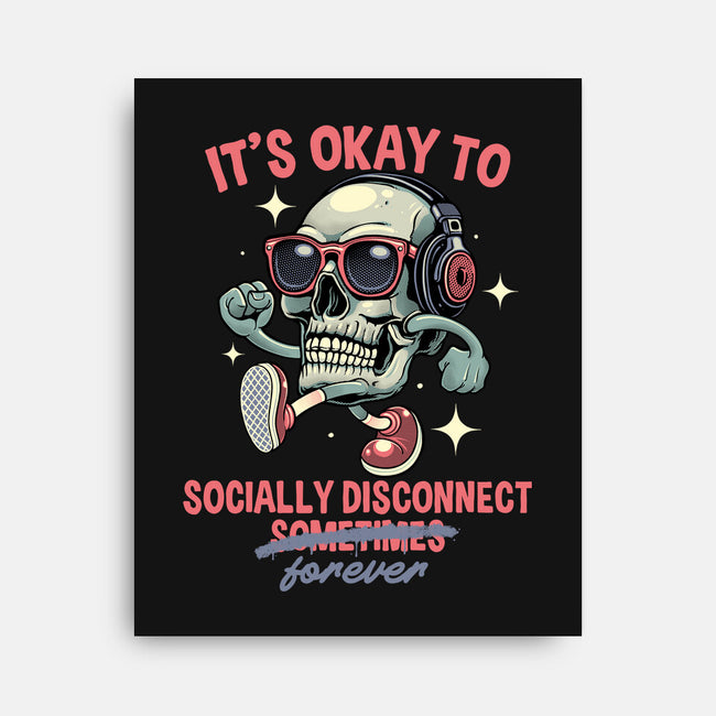 Socially Disconnected-None-Stretched-Canvas-gorillafamstudio