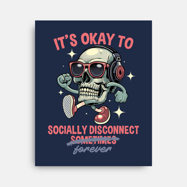 Socially Disconnected-None-Stretched-Canvas-gorillafamstudio