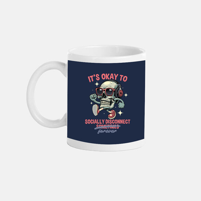 Socially Disconnected-None-Mug-Drinkware-gorillafamstudio