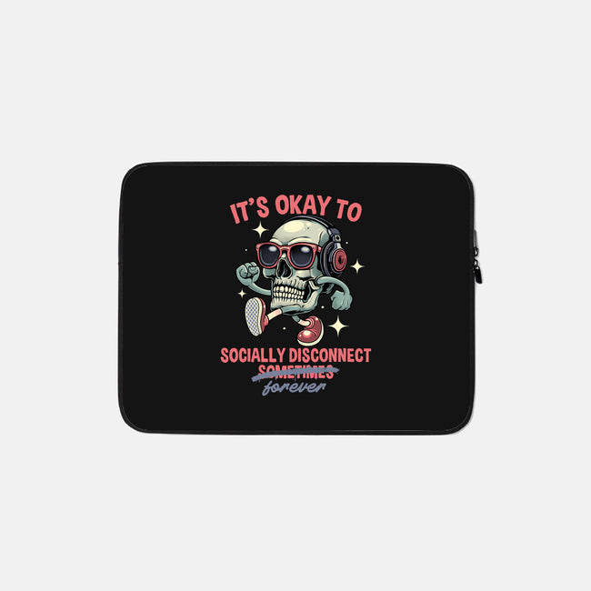 Socially Disconnected-None-Zippered-Laptop Sleeve-gorillafamstudio