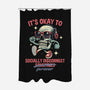 Socially Disconnected-None-Polyester-Shower Curtain-gorillafamstudio