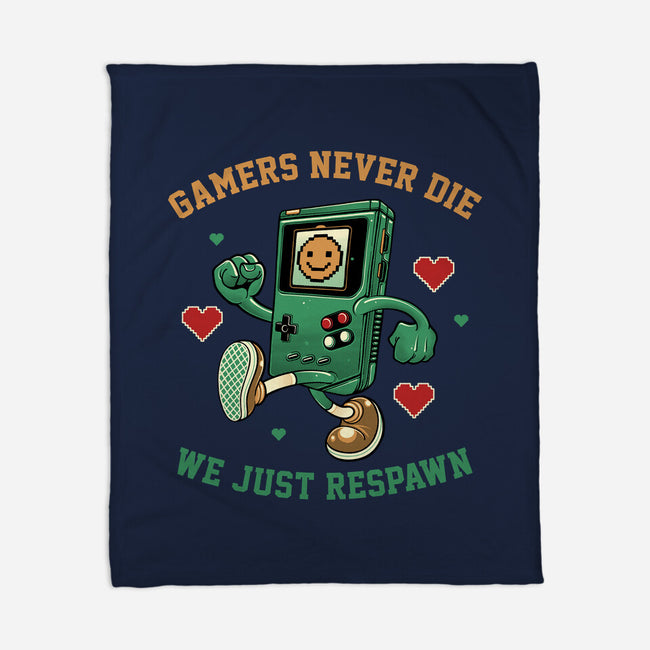 Gamers Respawn-None-Fleece-Blanket-gorillafamstudio