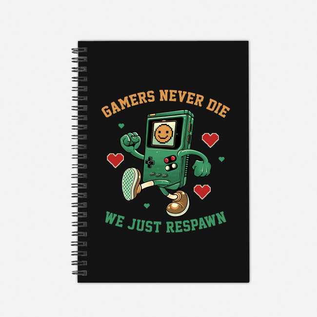 Gamers Respawn-None-Dot Grid-Notebook-gorillafamstudio