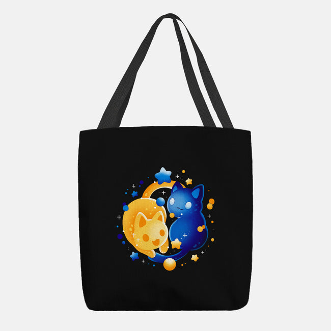 Sun Moon Kittens-None-Basic Tote-Bag-Vallina84