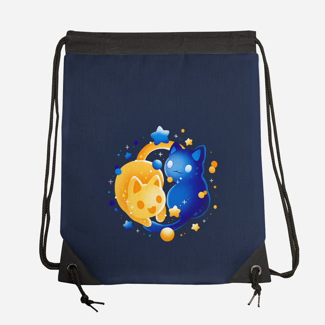 Sun Moon Kittens-None-Drawstring-Bag-Vallina84