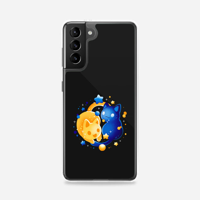 Sun Moon Kittens-Samsung-Snap-Phone Case-Vallina84